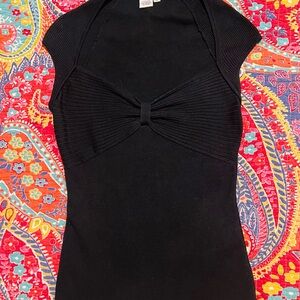 Vtg cache ribbed silk and nylon babydoll top